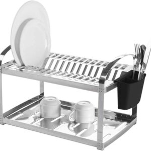 Escorredor de Pratos Brinox Suprema Aço Inox para 16 Pratos