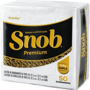 Guardanapo Snob Folha Dupla Grande com Máxima Absorção